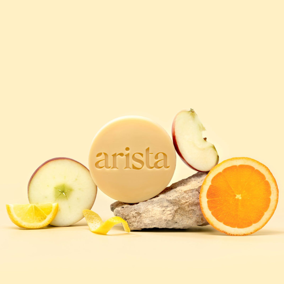 Arista clarifying shampoo bar creative with ingredients