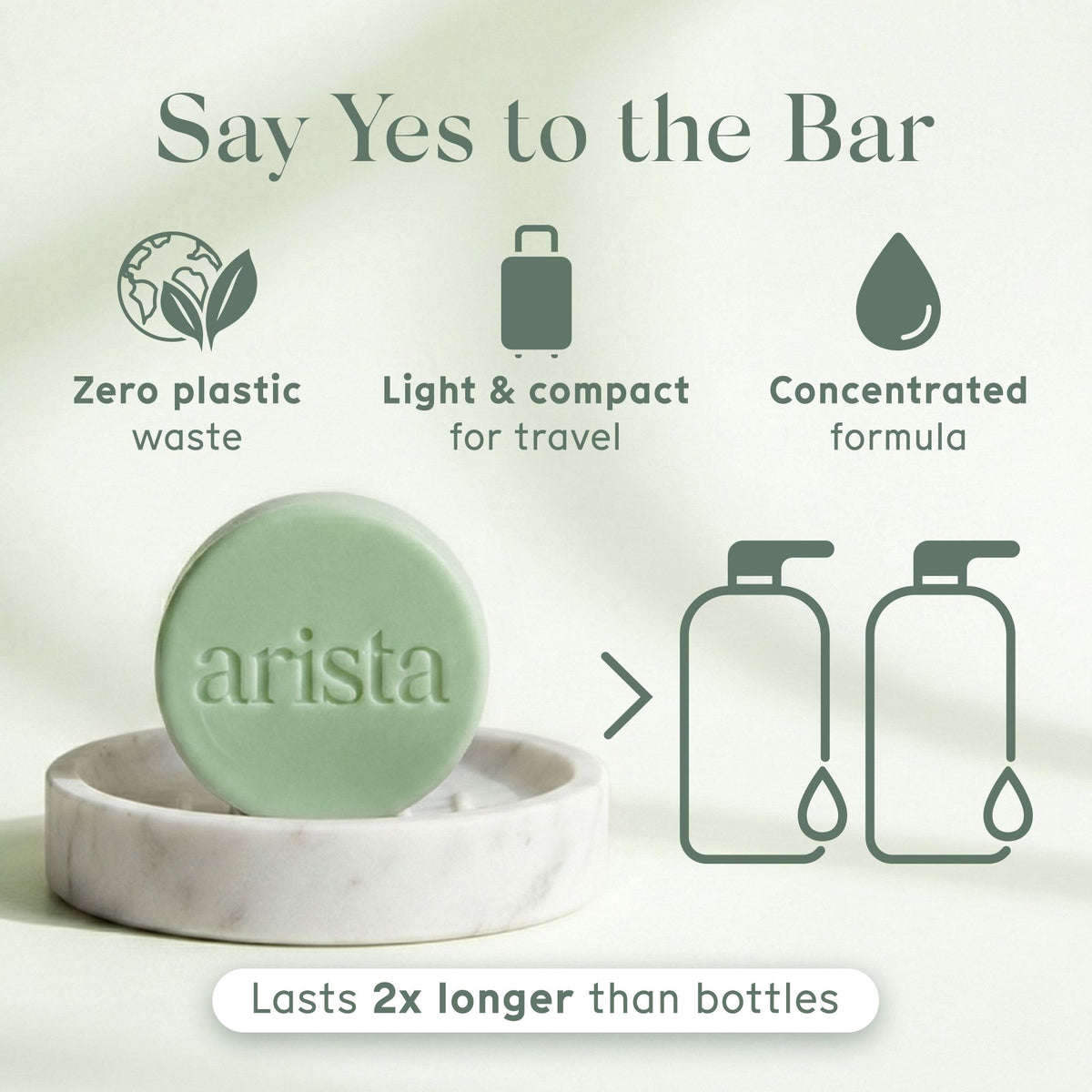Close up of Stimulating Shampoo Bar Rosemary and Caffeine packaging with Made in France and sustainability icons and a lasting use claim