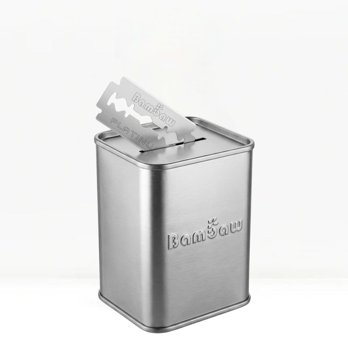 Metallic blade bank a blade on a white background