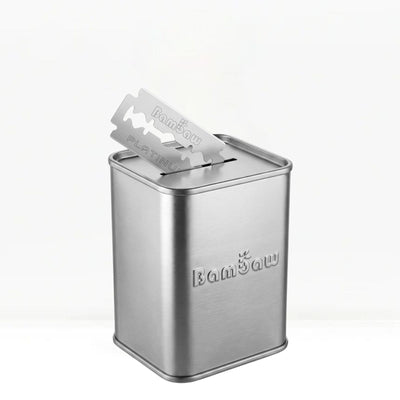 Metallic blade bank a blade on a white background