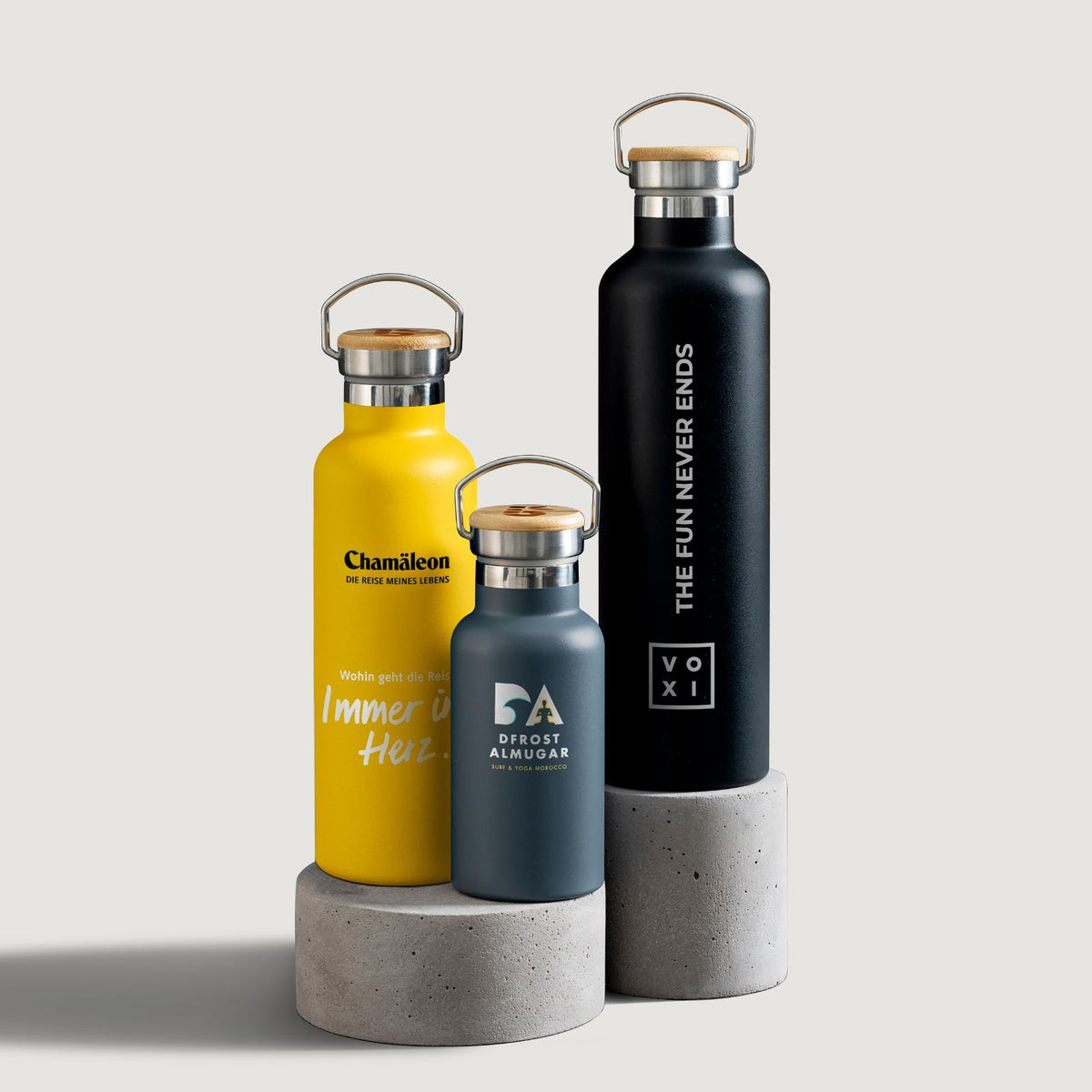 Bambaw customisable branding stainless steel water bottles
