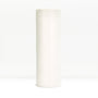 White reusable paper towel roll standing upright against a light background