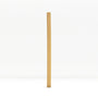 Single bamboo straw centered against a white background